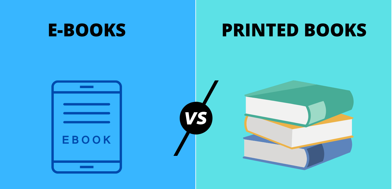 printed books vs ebooks research