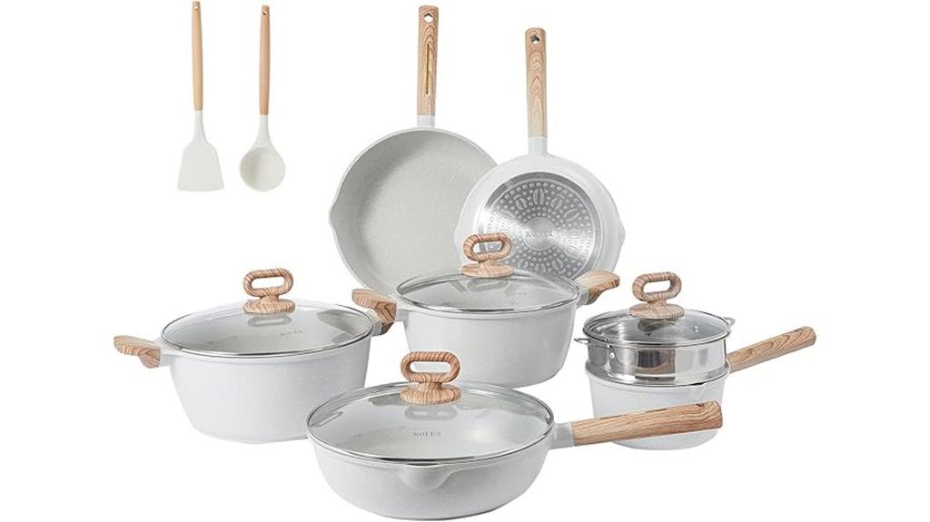 13 piece nonstick cookware set