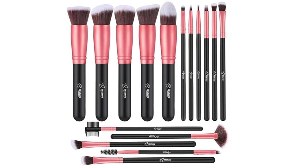 16 piece makeup brush set