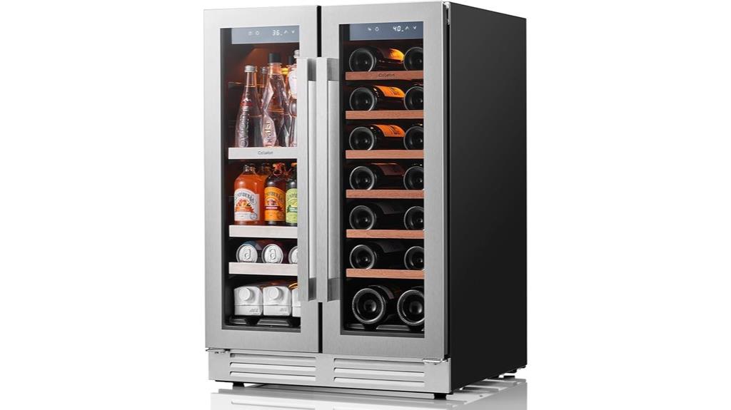 24 inch dual zone wine refrigerator