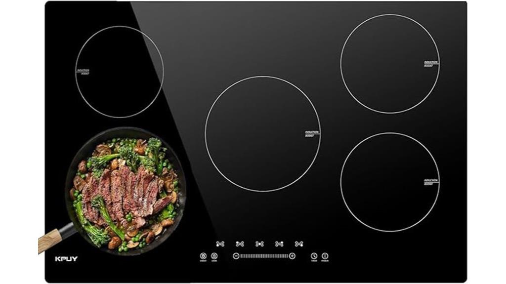 30 inch five burner induction