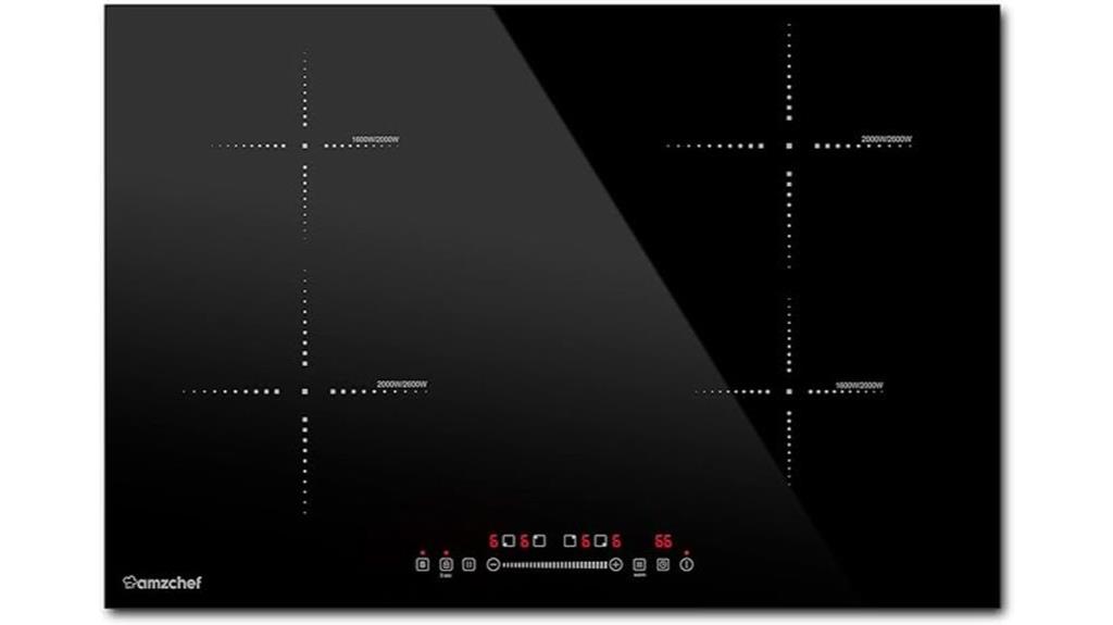 30 inch four burner cooktop