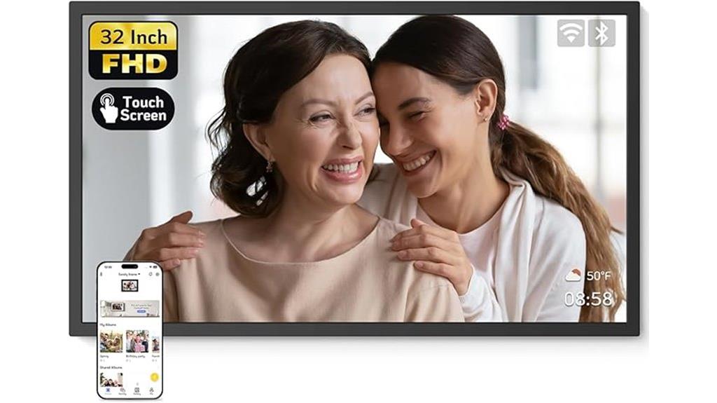 32 inch touchscreen digital frame