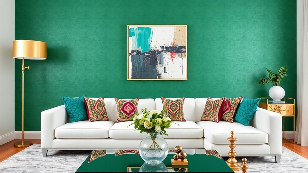 accent pieces emphasize focal points