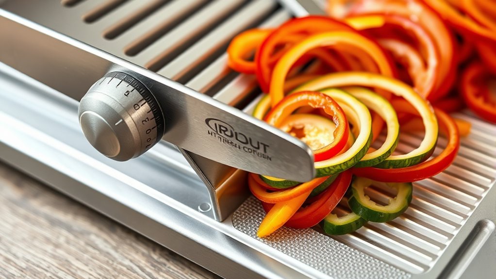 adjust blade and thickness settings