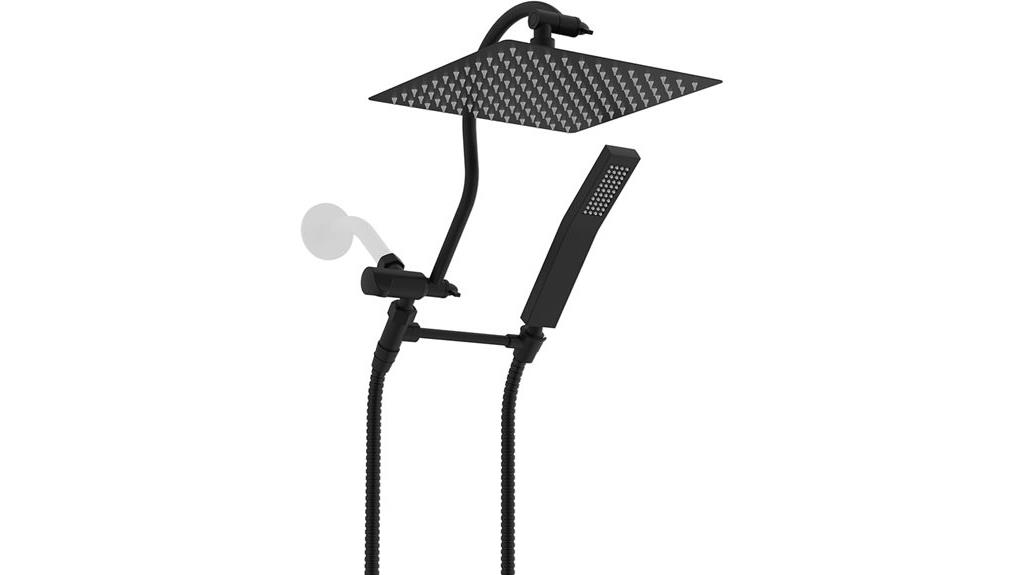 all metal shower head set