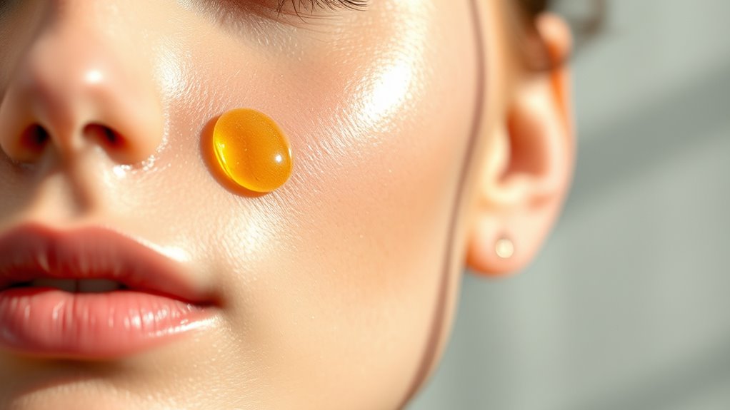 apply facial oil carefully