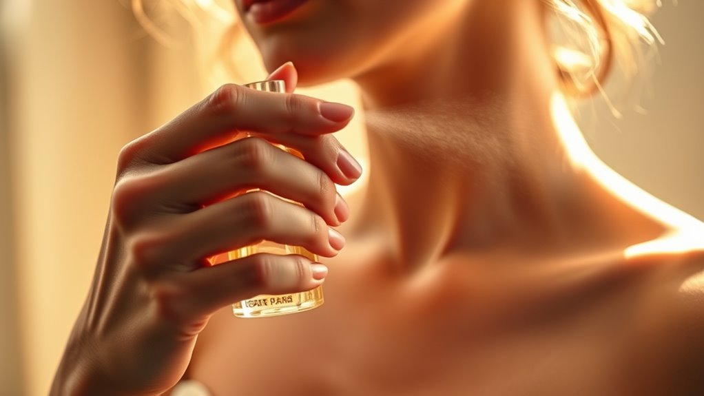 apply perfume to pulse points