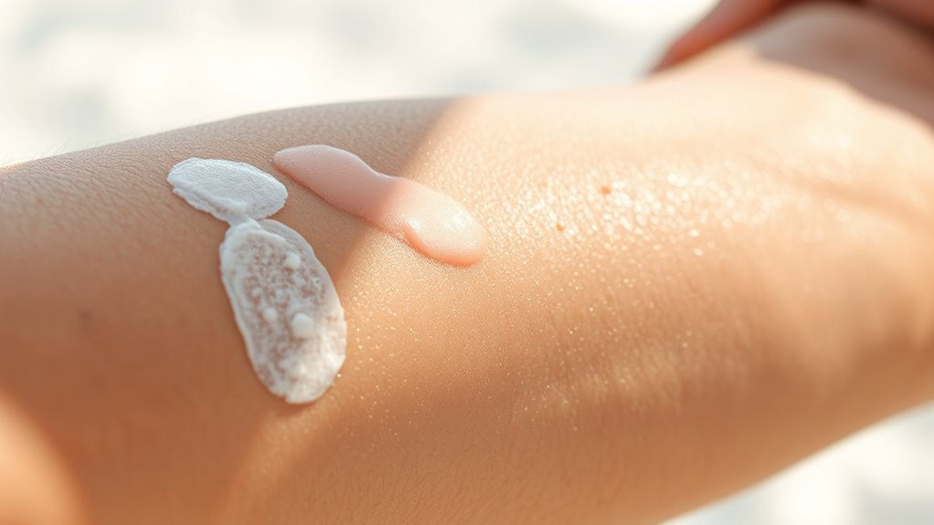 apply sufficient sunscreen evenly