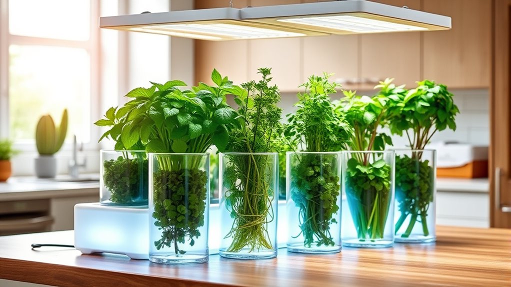 automated energy efficient herb gardening