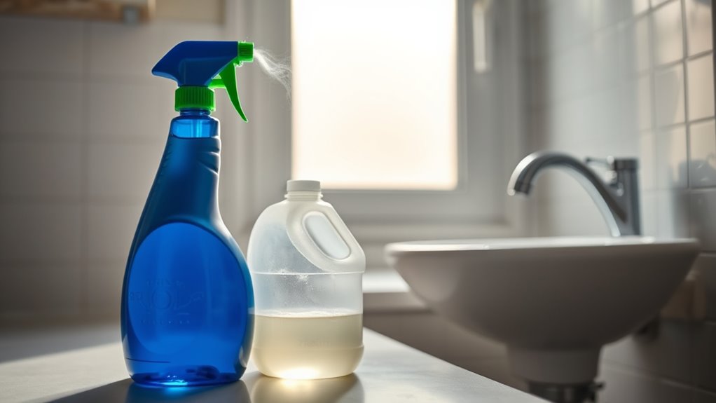 avoid mixing chemical cleaners
