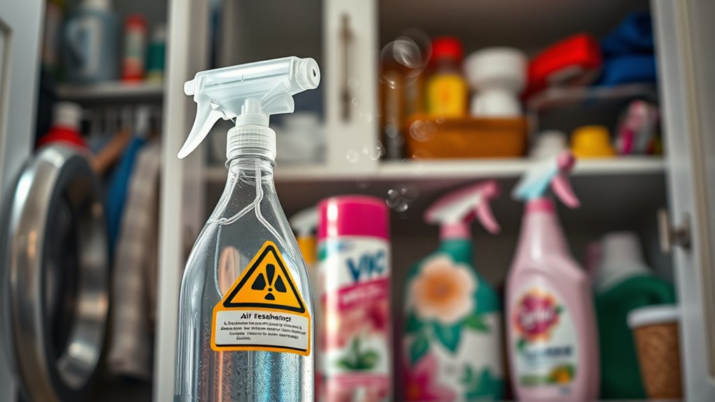 avoid mixing disinfectants and air fresheners