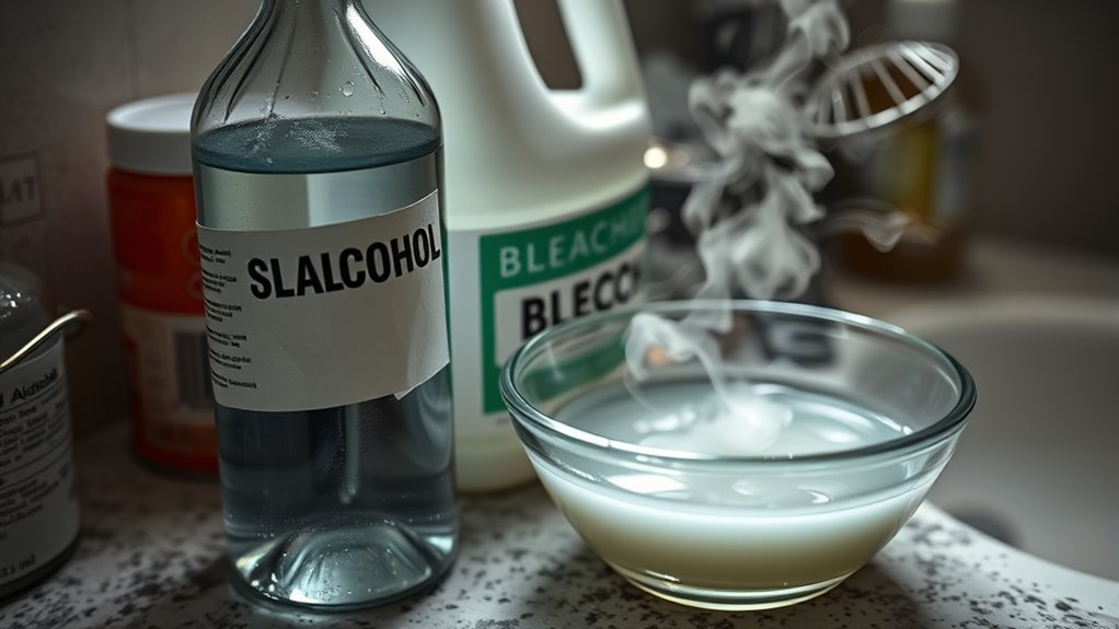avoid mixing disinfectants dangerously