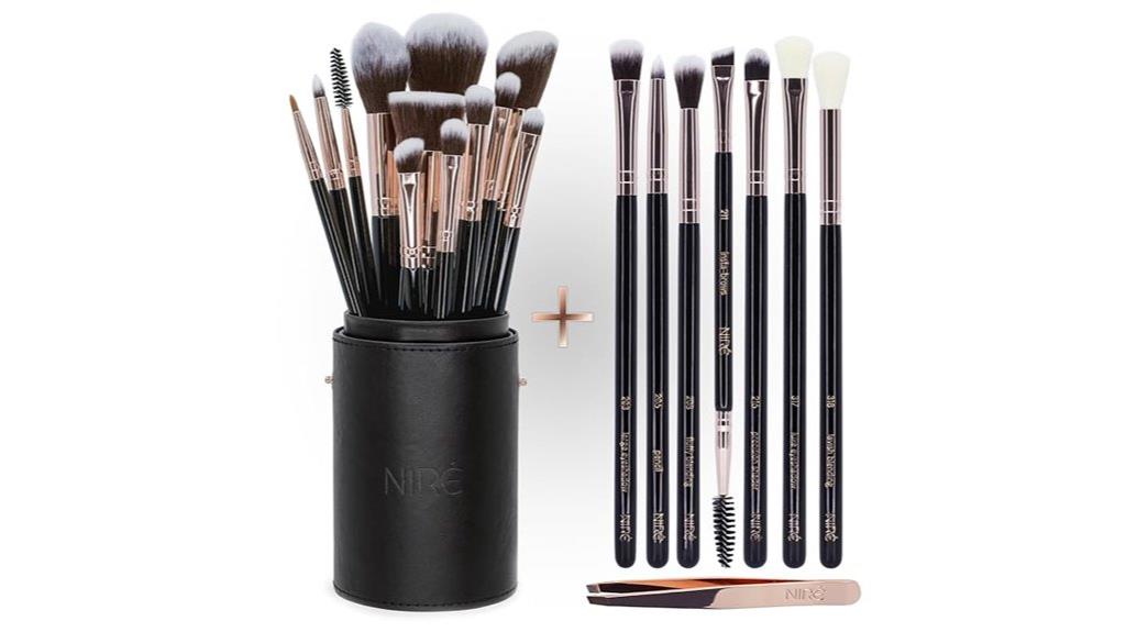 beauty and eye brush set