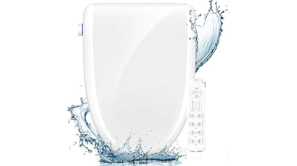 bidet seat with warm water