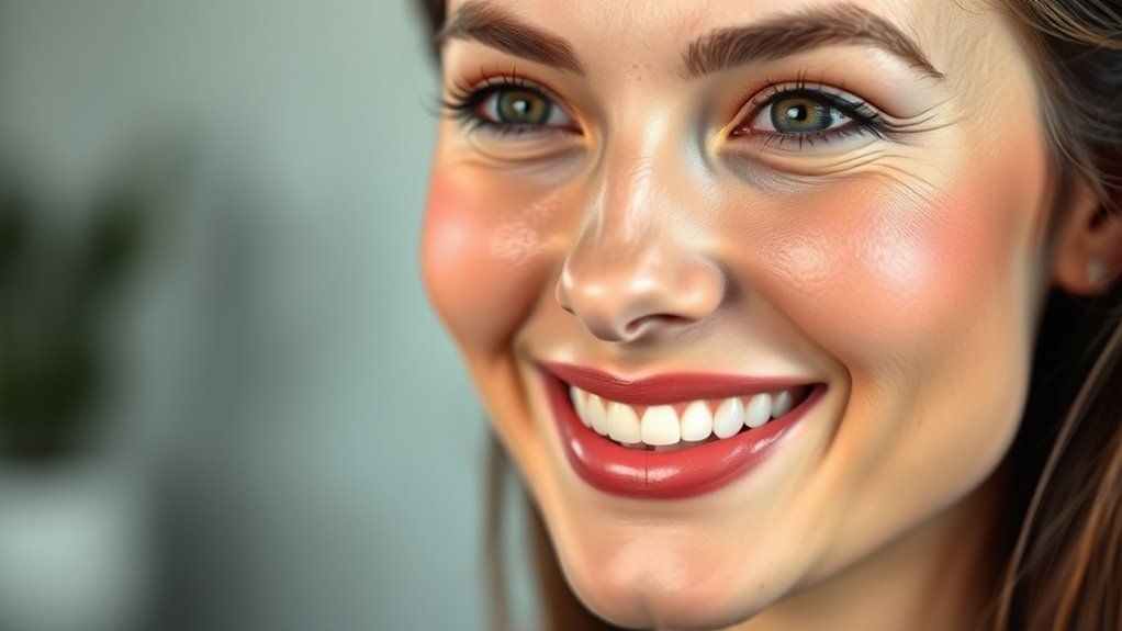 blush placement for youthful glow