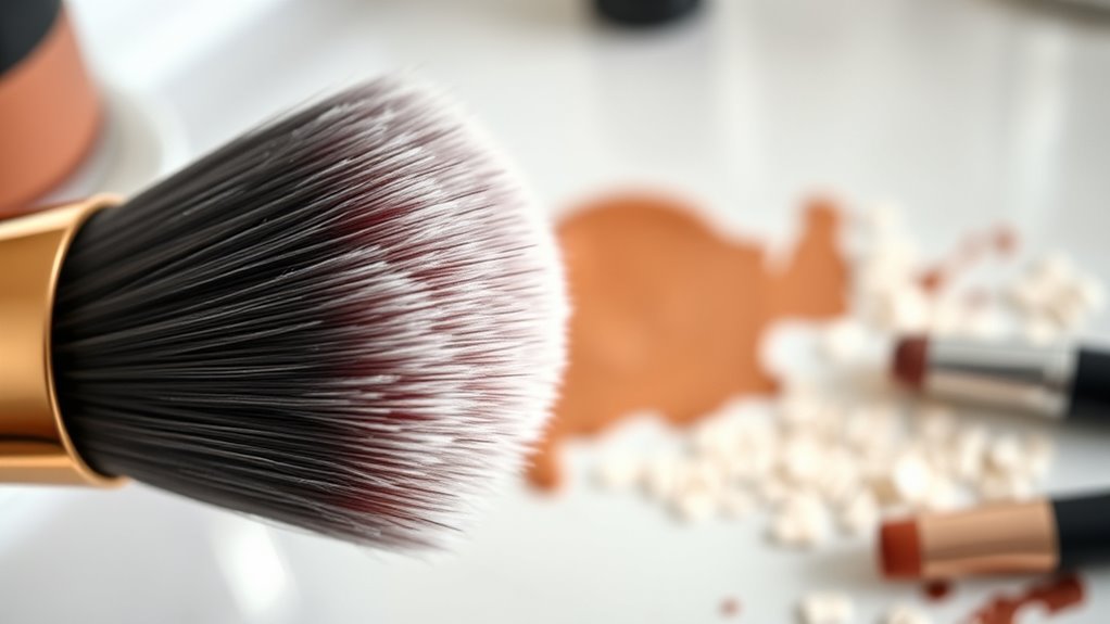 bristle quality affects makeup