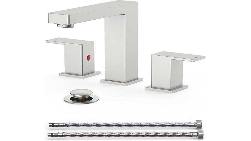 brushed nickel bathroom faucet