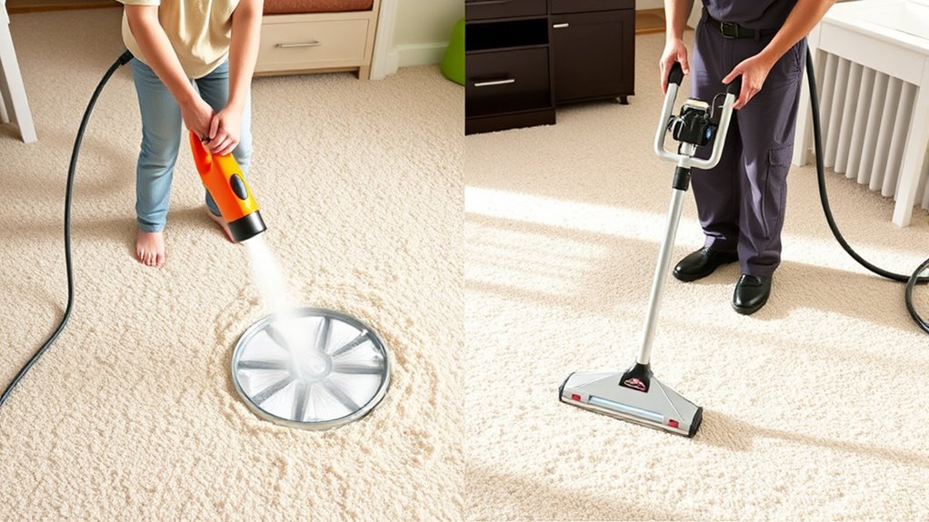 carpet cleaning diy or professional
