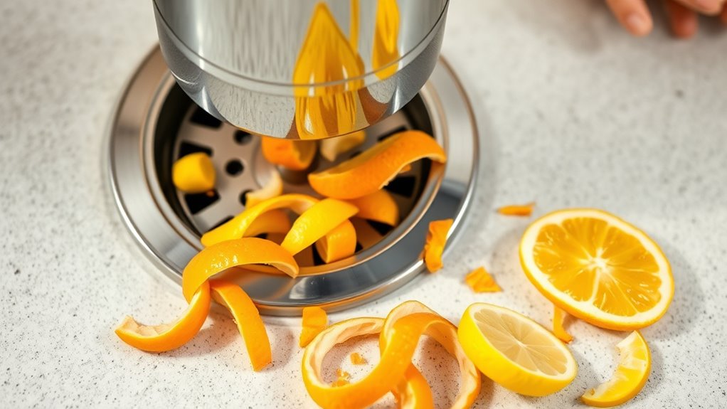 citrus peels freshen disposal