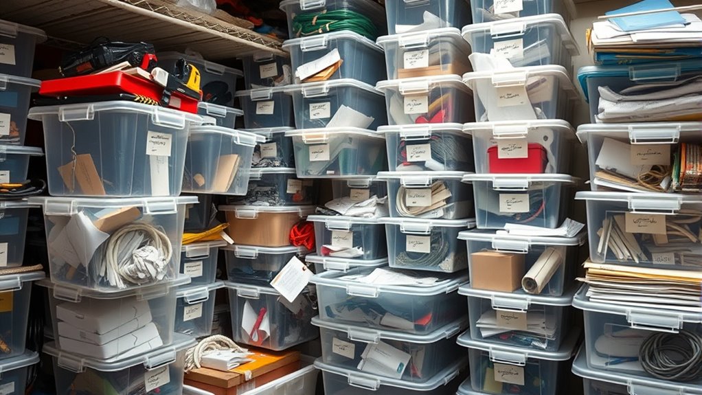 clear descriptive storage labels