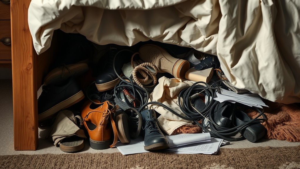 clutter hampers restful sleep