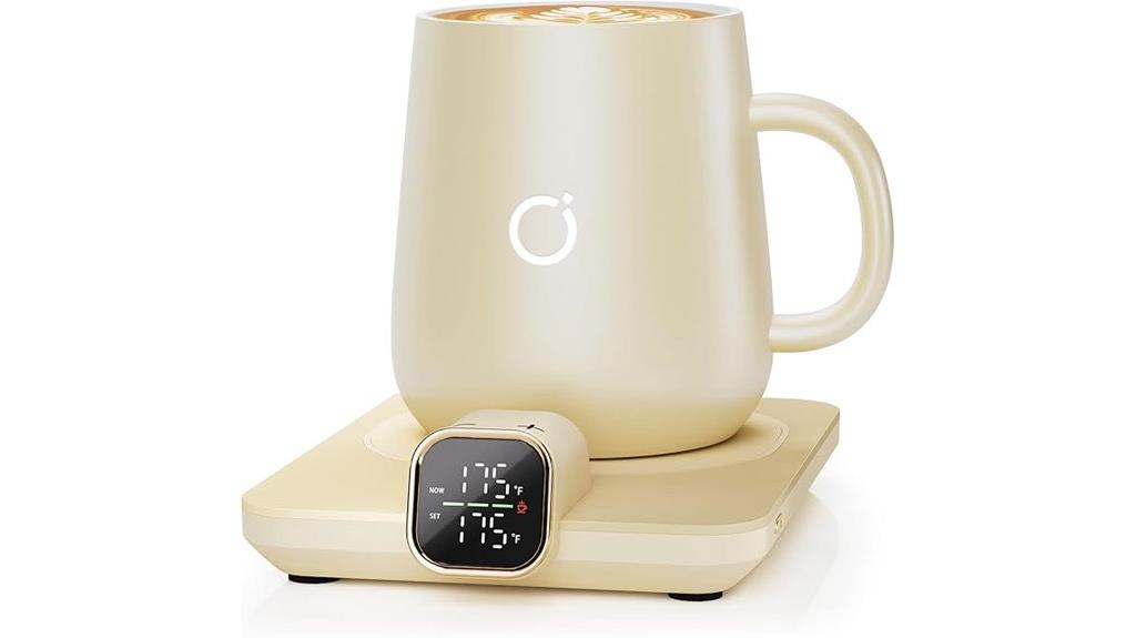 coffee warmer and mug set