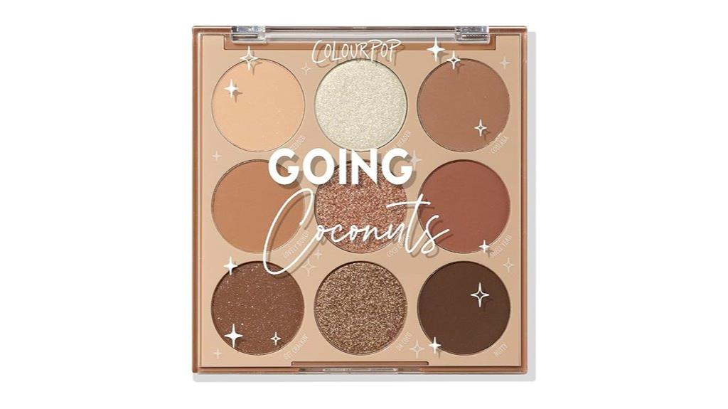 colorful coconut eye shadow