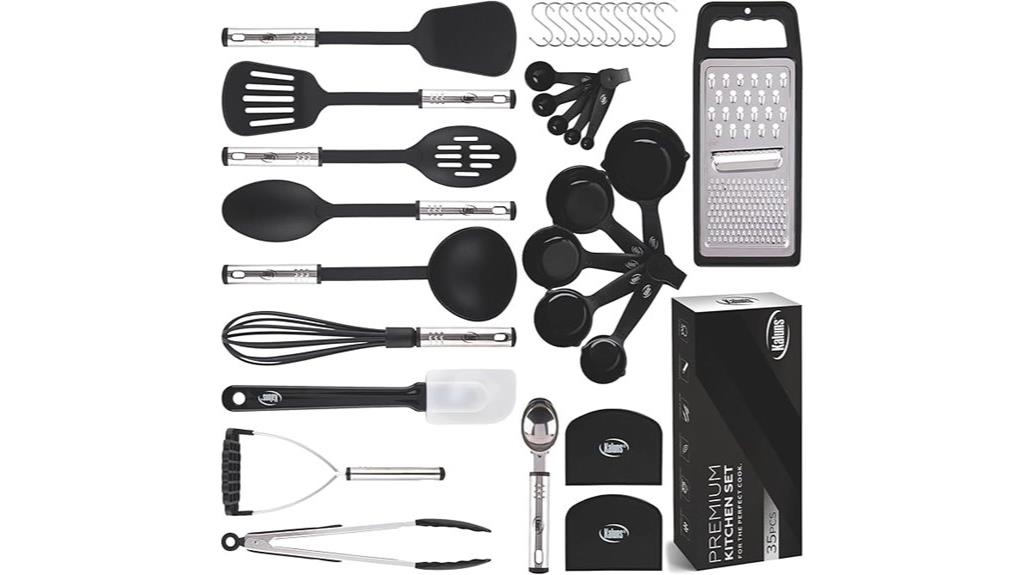 comprehensive 35 piece kitchen set