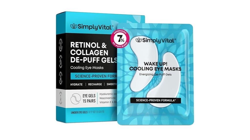 cooling eye masks with skincare ingredients