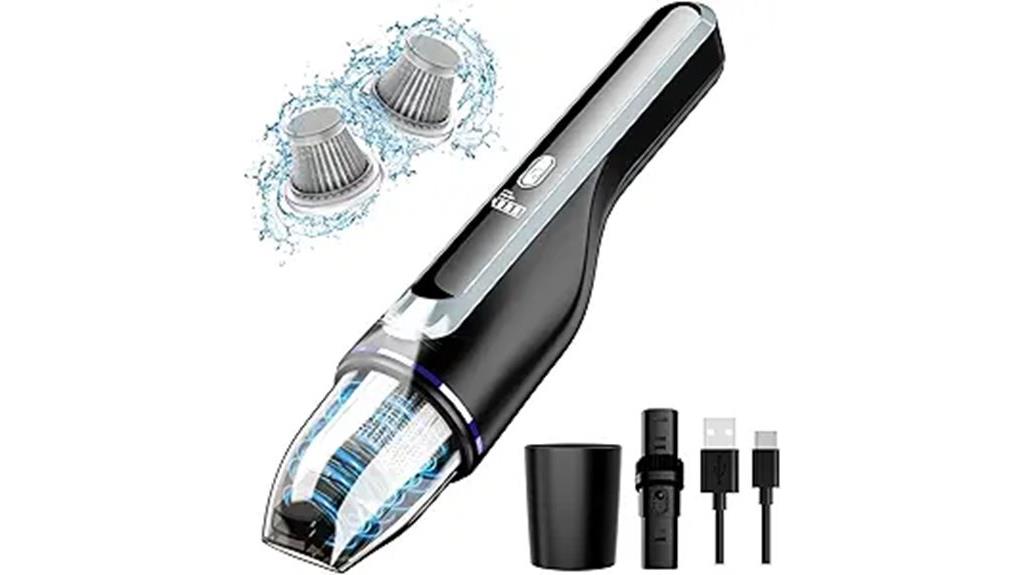 cordless led handheld vacuum