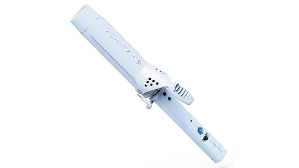creamy blue 1 4 inch curling iron