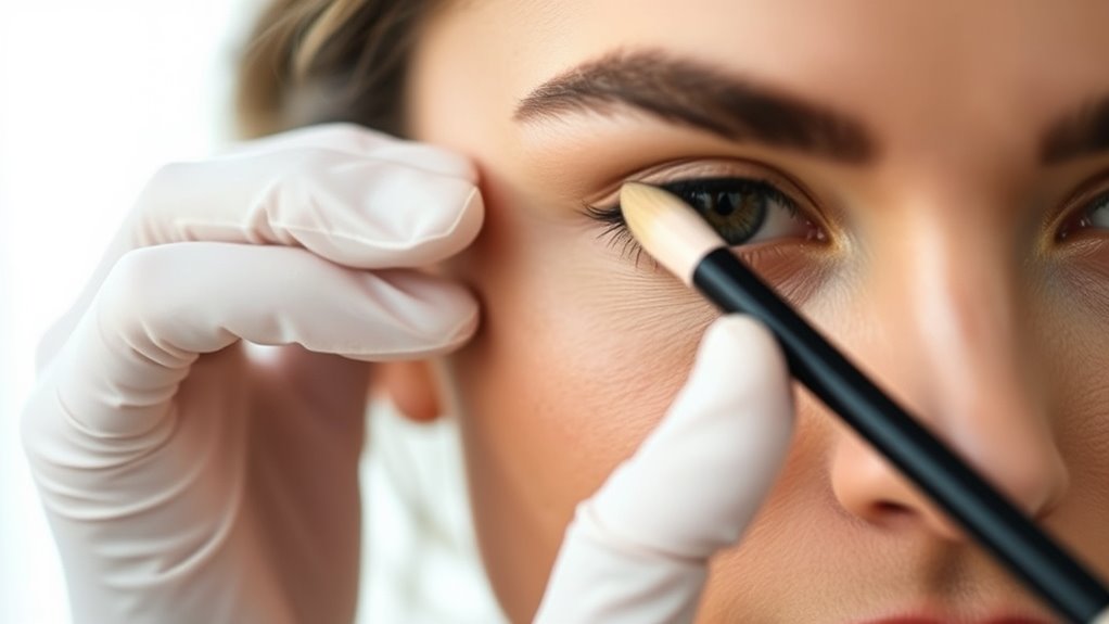 crease free celebrity concealer technique