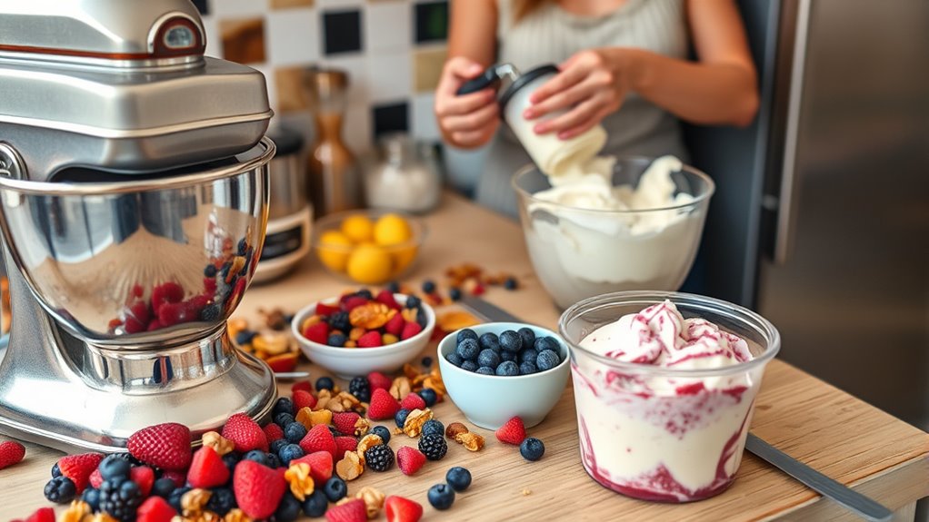 custom flavors with ice cream maker