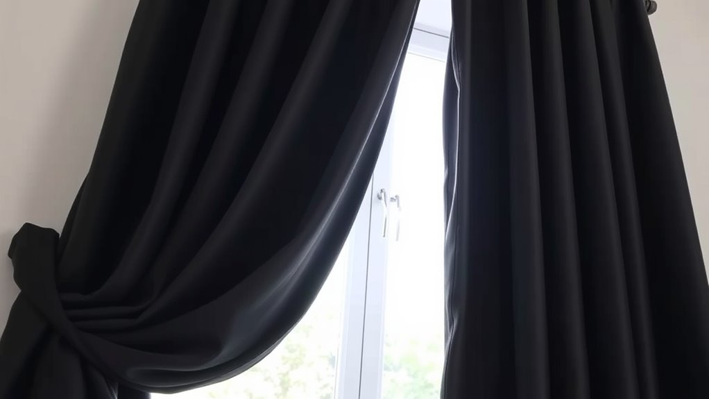 dark curtains improve sleep