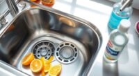 deep clean garbage disposal