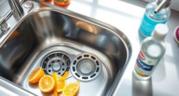 deep clean garbage disposal