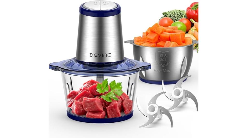 dual bowl food processor