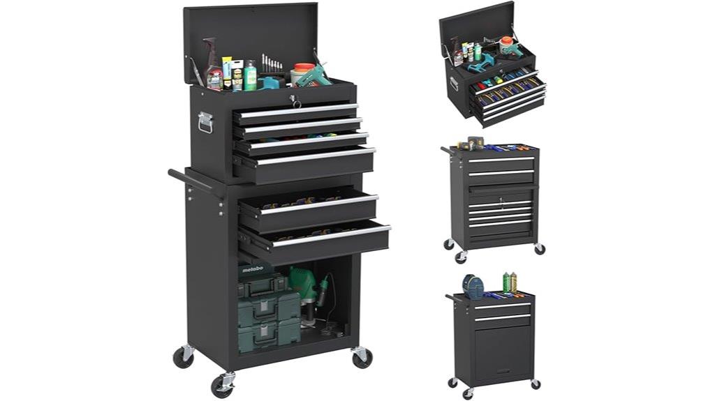 dual drawer rolling toolbox