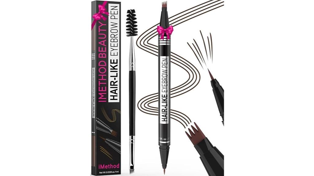 dual ended eyebrow pencil