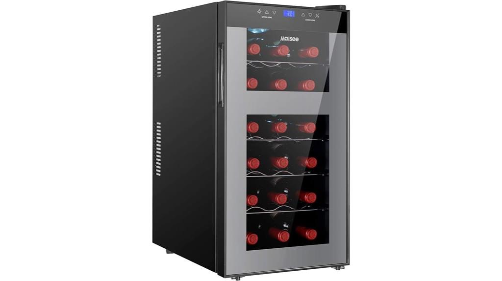 dual zone wine cooler