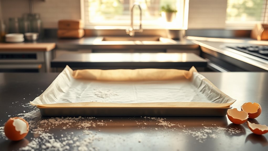 easy cleanup with parchment