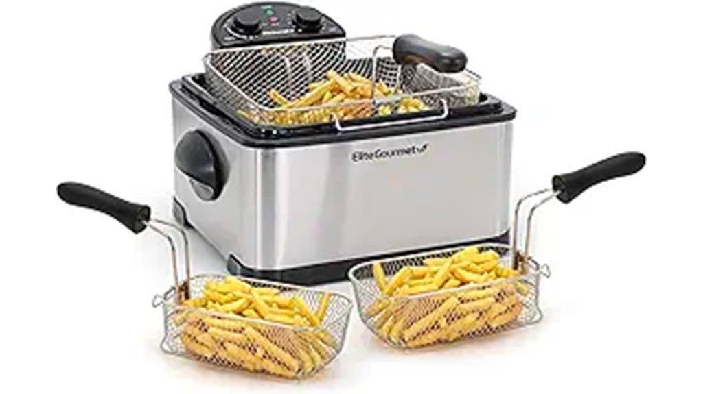 electric 4 5 qt deep fryer