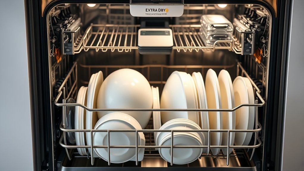 enhanced drying for plasticware