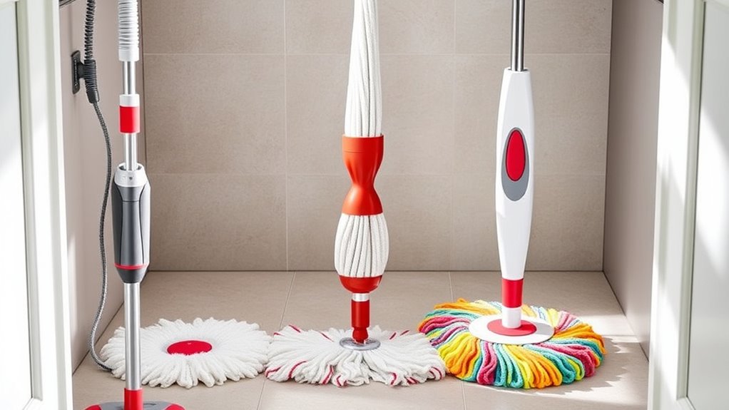 ergonomic lightweight adjustable mop