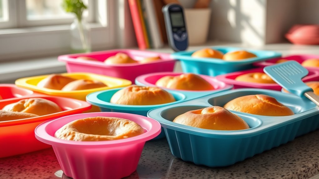 even baking with silicone