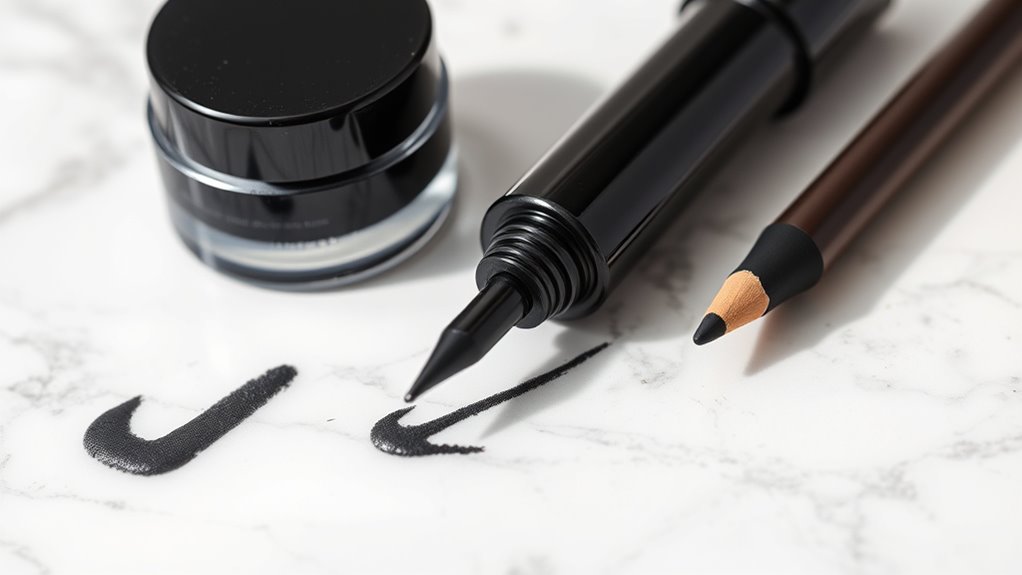 eyeliner application techniques comparison