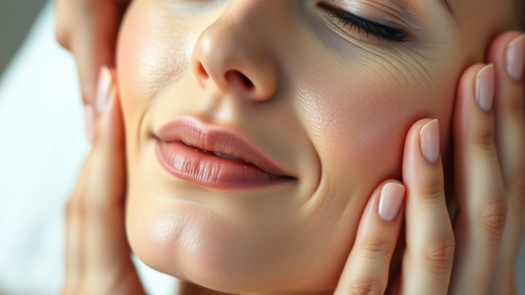 facial massage promotes youthful skin