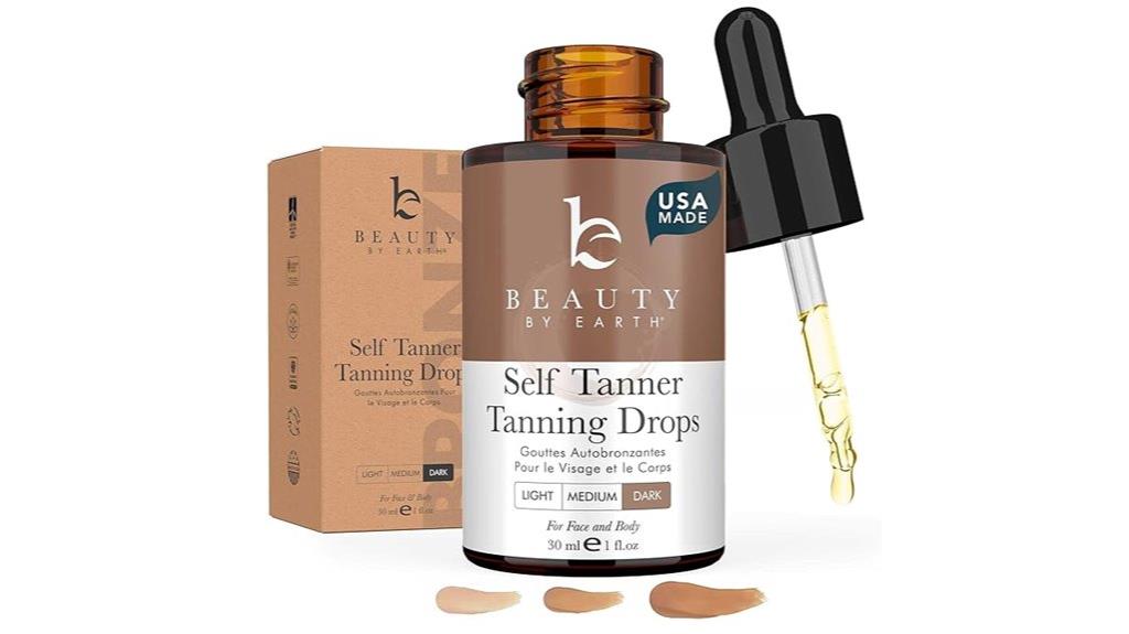 facial tanning drop formula