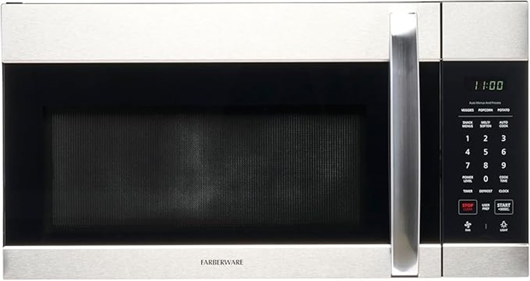 farberware 1 7 cu ft microwave